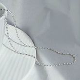 Olive Bead S925 Sterling Silver Necklace