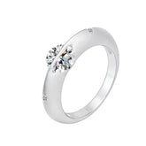 Moissanite Rotating Star S925 Sterling Silver Ring