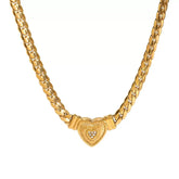 Heavy Style Love Heart Necklace