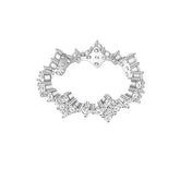 SYH S925 Sterling Silver Ring Set with 5A Zircon