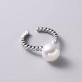 S925 Sterling Silver Pearl Ring