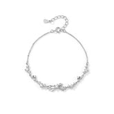 S999 Sterling Silver Bow Bracelet