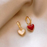 Two-sided Design Styles Love Heart Earring
