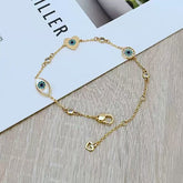 White Shell Evil Eye Bracelet