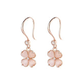 Rose Gold Four Leaf Clover S925 Silver Earring