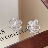 Hollowed out Flower Design Earring