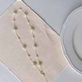 14K Gold Filled Crystal Pearl Necklace