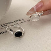 S925 Sterling Silver Chalcedony Ring