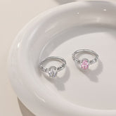 ONEC S925 Sterling Silver Ring with 5A Zircon