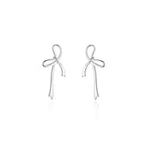 Lattice Bow S925 Sterling Silver Earring