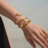 18K Gold Plated LHF Bracelet SET