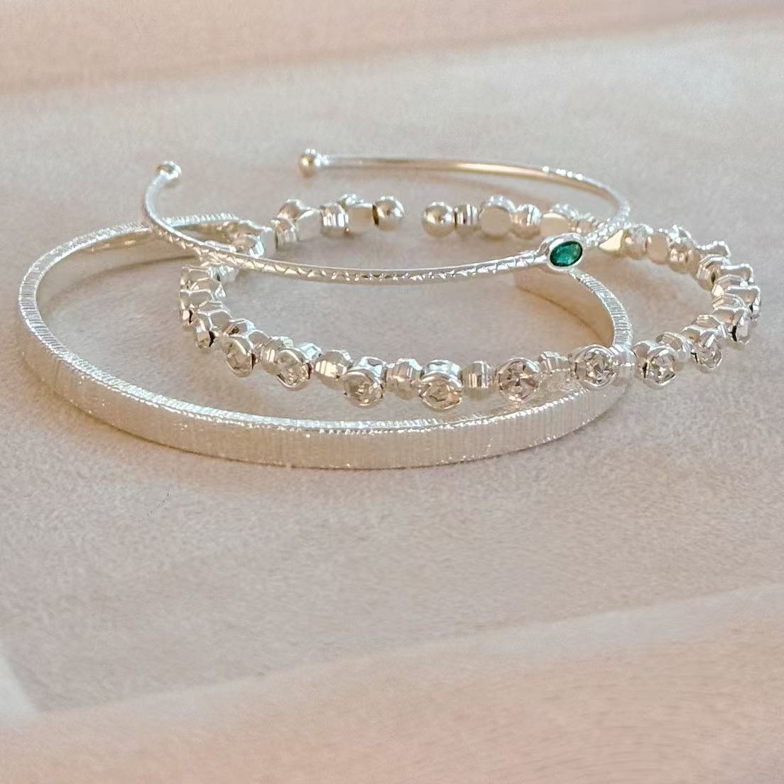 Platinum-Plated Bracelet SET