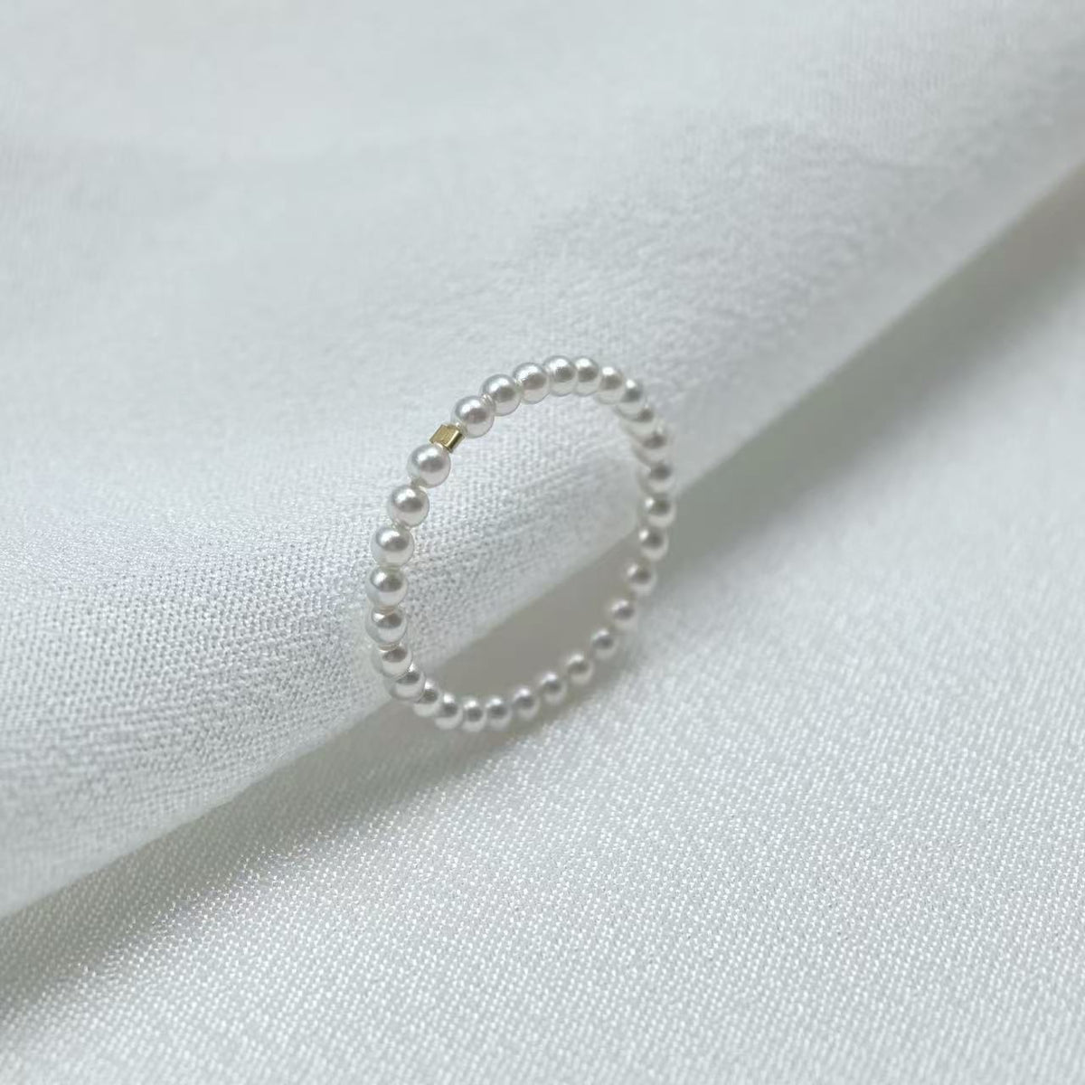 Minimalist Design Style Pearl Ring