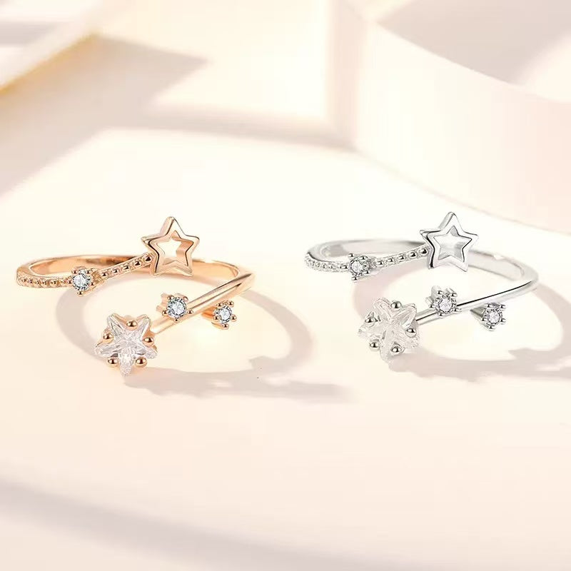 Five-Pointed Star Design S925 Sterling Silver Ring