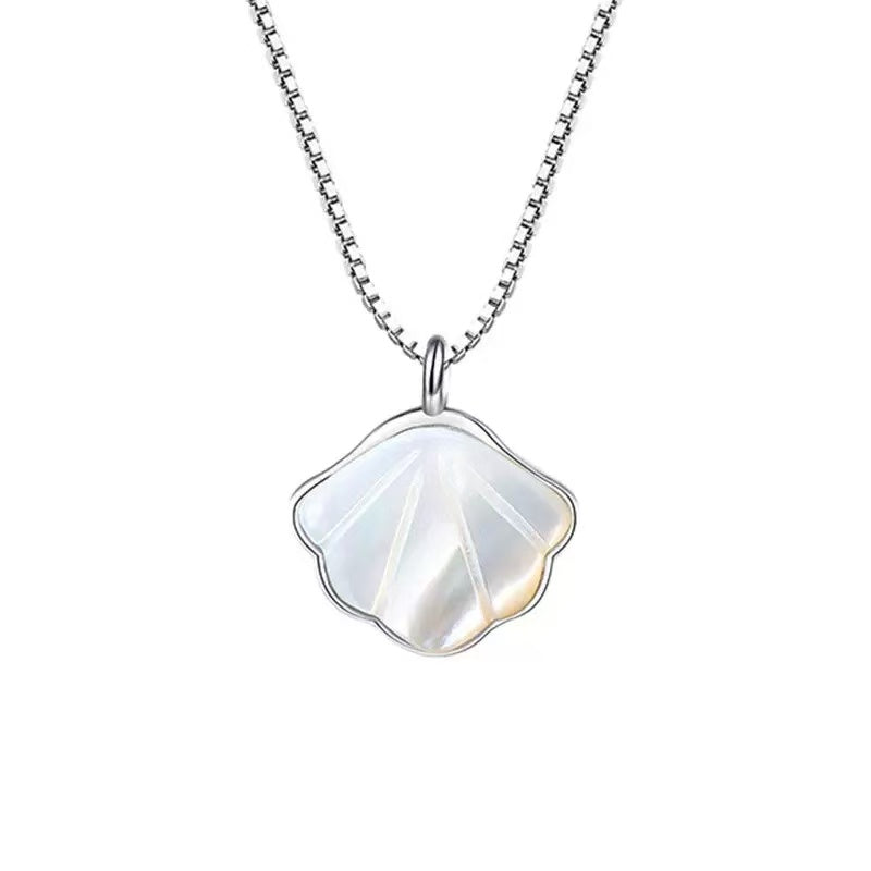 S925 Sterling Silver Shell Necklace