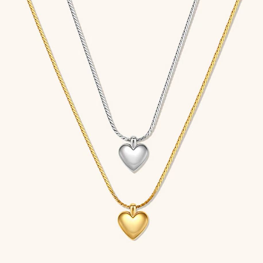 18K Gold Plated Heart Necklace