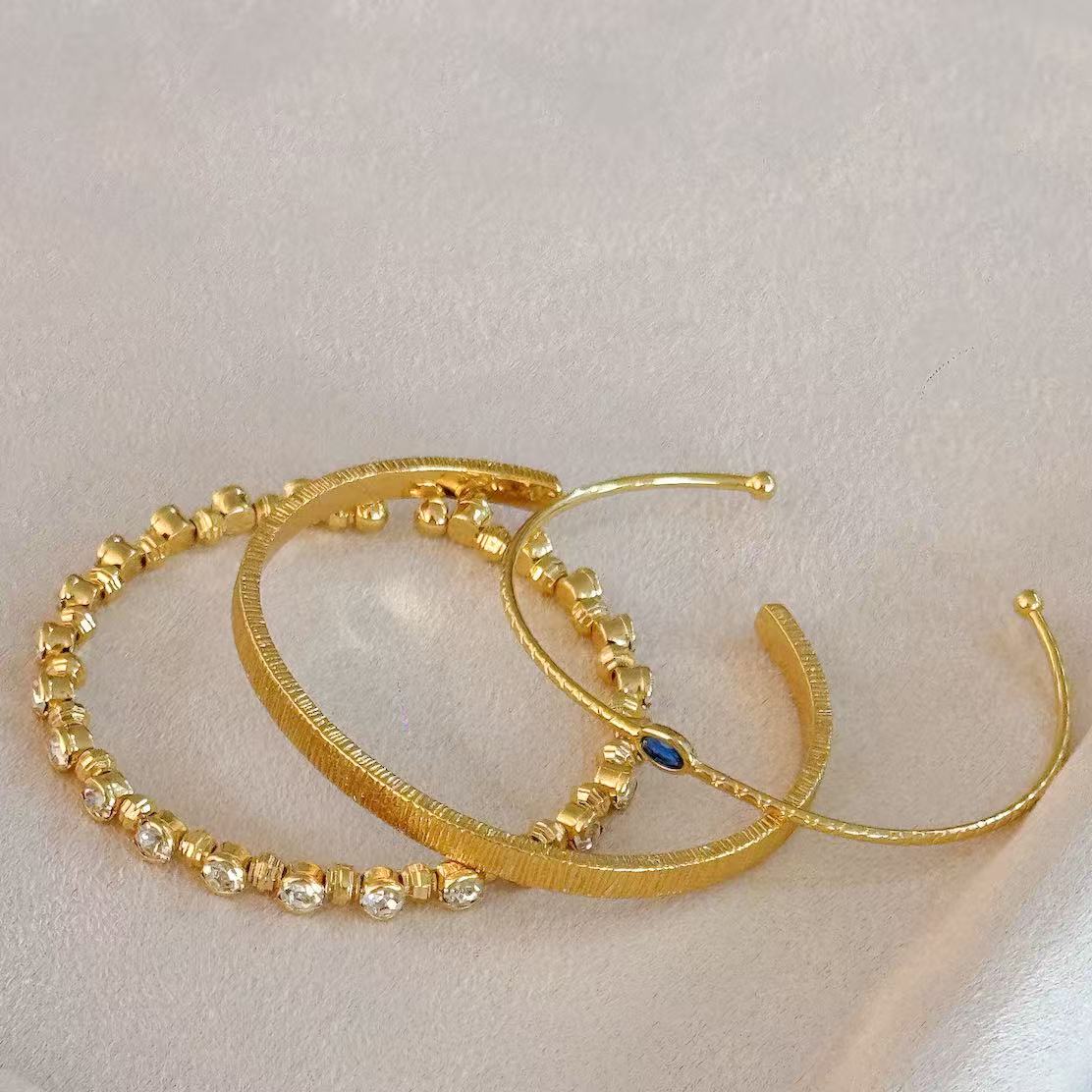 18K Gold-Plated Bracelet Copper-based with High quality Zircon